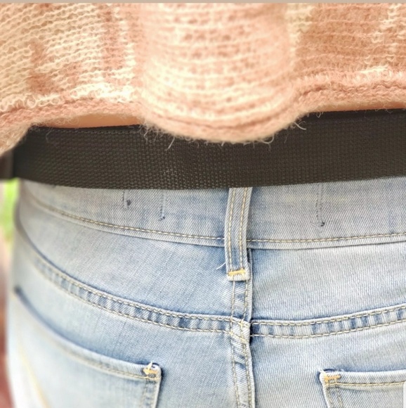 Vtg Fanny Pack Dark Colorblock 80s Hip Waist Bag - Picture 6 of 6